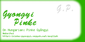 gyongyi pinke business card