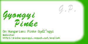 gyongyi pinke business card